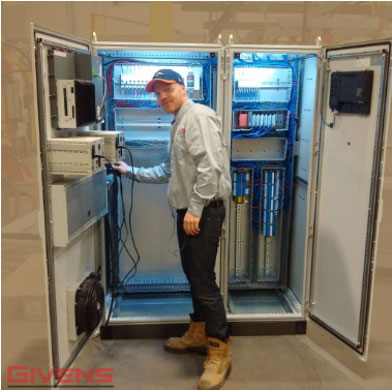 Custom panel building for manufacturers by Givens Machine Systems 