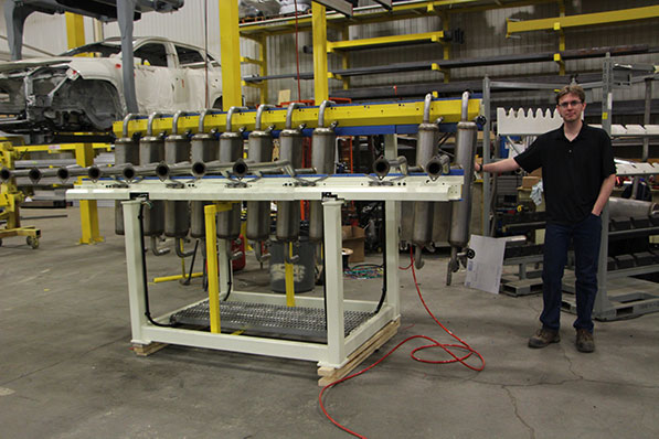 Industrial Exhaust Flowrack from Givens Machine Systems 